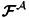 $ \vec{\cal F}^{\cal A} $